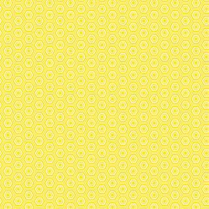 Core Basics Patterned Cardstock 12X12 Inches Yellow Hexagon