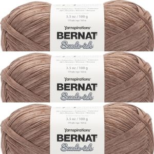 Spinrite Bernat Suede ish Yarn Mahogany 1 Pack of 3 Skein