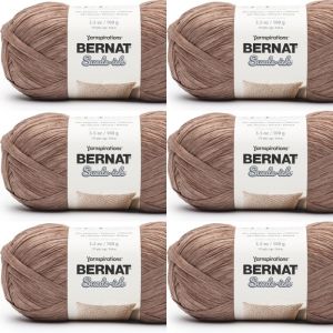Spinrite Bernat Suede ish Yarn Mahogany 1 Pack of 6 Skein