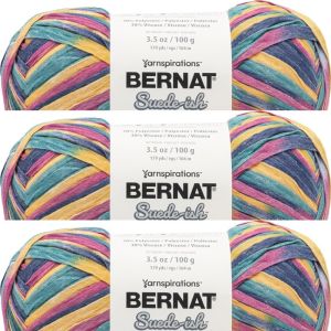 Spinrite Bernat Suede ish Yarn Gems 1 Pack of 3 Skein