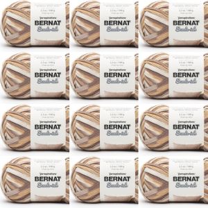 Spinrite Bernat Suede ish Yarn Driftwood 1 Pack of 12 Skein