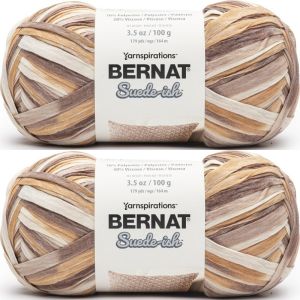 Spinrite Bernat Suede ish Yarn Driftwood 1 Pack of 2 Skein