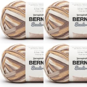 Spinrite Bernat Suede ish Yarn Driftwood 1 Pack of 4 Skein