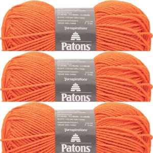 Spinrite Patons Canadiana Yarn Solids Pumpkin 1 Pack of 3 Skein