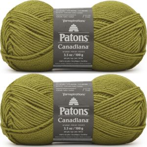 Spinrite Patons Canadiana Yarn Solids Spring Green 1 Pack of 2 Skein