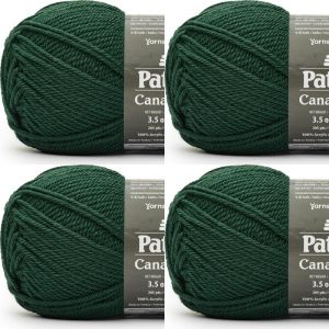 Spinrite Patons Canadiana Yarn Solids Ivy 1 Pack of 4 Skein
