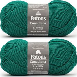 Spinrite Patons Canadiana Yarn Solids Wax Leaf 1 Pack of 2 Skein