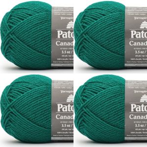 Spinrite Patons Canadiana Yarn Solids Wax Leaf 1 Pack of 4 Skein