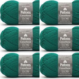 Spinrite Patons Canadiana Yarn Solids Wax Leaf 1 Pack of 6 Skein