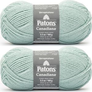 Spinrite Patons Canadiana Yarn Solids Sea Glass 1 Pack of 2 Skein