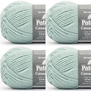 Spinrite Patons Canadiana Yarn Solids Sea Glass 1 Pack of 4 Skein
