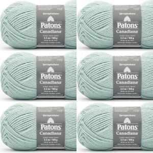 Spinrite Patons Canadiana Yarn Solids Sea Glass 1 Pack of 6 Skein