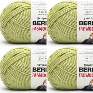 Spinrite Bernat Fabwoolous Yarn Lime 1 Pack of 4 Skein
