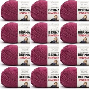Spinrite Bernat Fabwoolous Yarn Fuchsia 1 Pack of 12 Skein