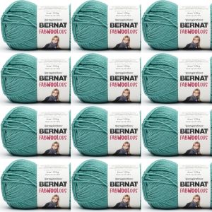 Spinrite Bernat Fabwoolous Yarn Teal 1 Pack of 12 Skein
