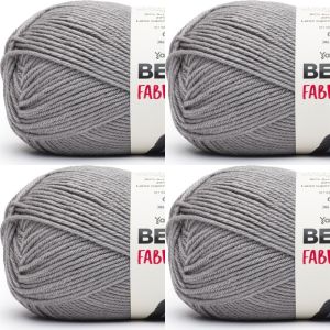 Spinrite Bernat Fabwoolous Yarn Steel 1 Pack of 4 Skein