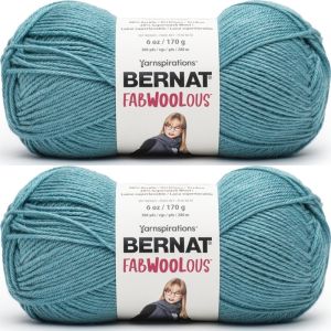 Spinrite Bernat Fabwoolous Yarn Sea 1 Pack of 2 Skein