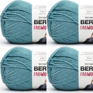 Spinrite Bernat Fabwoolous Yarn Sea 1 Pack of 4 Skein