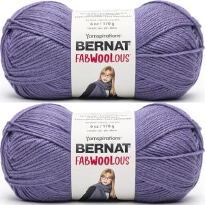 Spinrite Bernat Fabwoolous Yarn Violet 1 Pack of 2 Skein