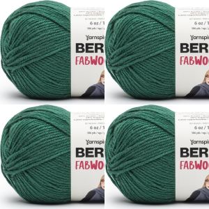 Spinrite Bernat Fabwoolous Yarn Pine 1 Pack of 4 Skein