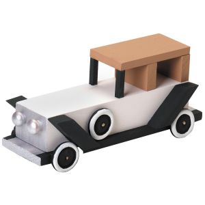 Wood Model Kit Antique Limo Car 6.25 X 3.75 Inches