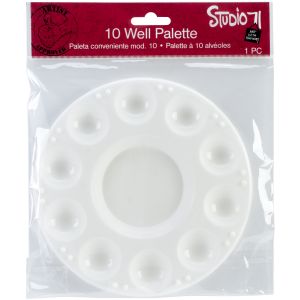 Plastic Palette 7 Inches Round 10 Cavity