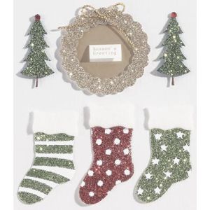 Darice Jolees Boutique Dimensional Stickers Seasons Greetings