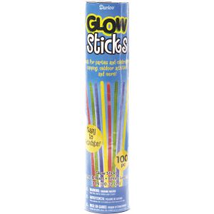Darice Glow Sticks Assorted Neon Colors 8 inch 100 count