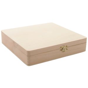 Unfinished Cigar Box 8.125 X 8.375 X 1.75 Inches