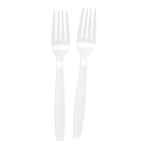 Plastic Forks White