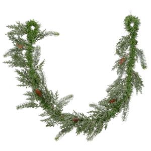 Angel Pine Garland Snow 6 Feet