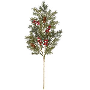 Christmas Decoration Angel Pine Branch with Red Berry 28 Inch