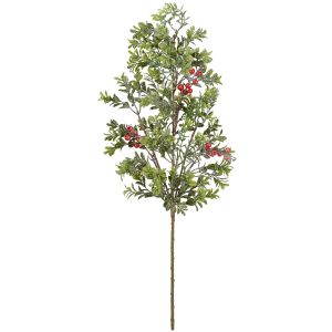 Christmas Decoration Cedar Stem Pick with Red Berry 26.5 inch