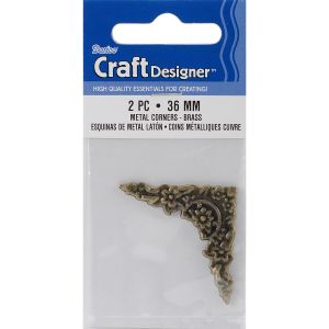 Brass Metal Corners 36 mm