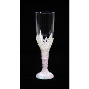 Champagne Glass Filigree Finished Edge 4 Inches