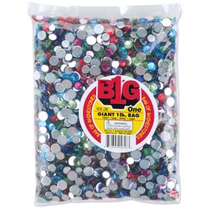 Assorted Round Rhinestones 1 lb