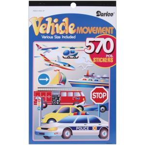 Sticker Book 9.5 X 6 Inches Vehicle Movement