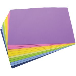 Darice Foamies Foam Sheets Assorted Fashion Colors 12 inch x 18 inch 2 mm Thick 12 Pack