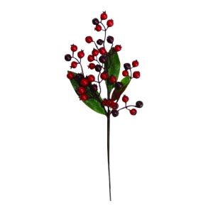 Christmas Pick Berry Red Burgundy Mix 13Inches Window Box