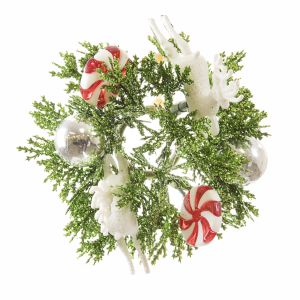 Candlering Deer Candy Red And White 1Inch