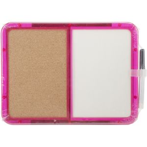 Memo Board Half Cork and Half Dry Erase Assorted Color