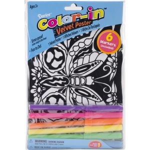 Color In Velvet Poster 6 X 9 Inches Butterfly