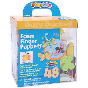 3D Activity Bucket Bug Foam Finger Puppets