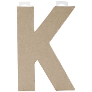 Paper Mache Letter Letter K 8 inch x 5.5 inch Size 1 Each