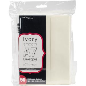 Heavyweight A7 Envelopes 5.25 X7.25 Inches Ivory