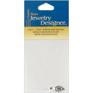 Jewelry Designer Slimpack Bail Mount Shiny Silver 18 mm X 7 mm