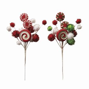 Christmas Candy Pick 5.51 X 11 Inches 2 Assorted Styles