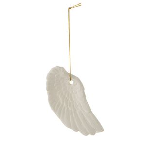 Christmas Decoration White Angel wing Ornament 2.13 x 4.5 inch 1 Pc
