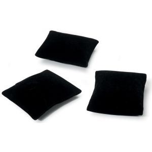 Jewelry Display Pillows 3.25 X 3.25 X 1 Inches Black Velvet