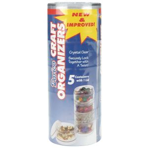 Bead Caddy Box Round Clear 50mm